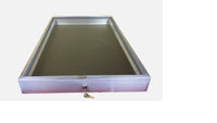 Aluminum Display Case 34 x 22 x 3 1/4"  End Opening