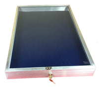 Aluminum Display Case 34 x 22 x 3 1/4"  End Opening