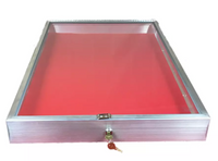Aluminum Display Case 34 x 22 x 3 1/4"  End Opening