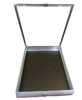 Aluminum Display Case 34 x 22 x 3 1/4"  End Opening