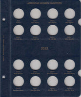 American Women Quarters PDS Album Collection 2022-2025 Coins By Whitman 4998