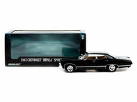 1967 Chevrolet Impala Sport Sedan Tuxedo Black 1:24 Scale Diecast Model Car - Greenlight 84035