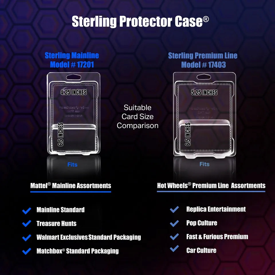 PROTECTOR CASE BLISTERS HOT WHEELS LONG CARD MAINLINE X36 PROTECTOR CASE BLISTERS HOT WHEELS LONG CARD MAINLINE X36