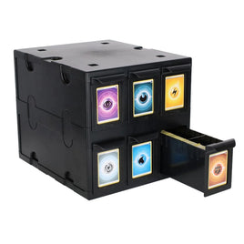BCW 6 Drawer Card Catalog storage box bin - Black - NEW