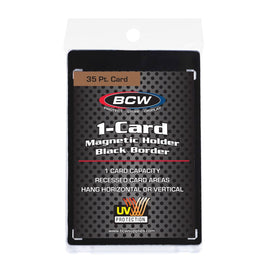BCW Black Border Magnetic Card Holder 35pt Point