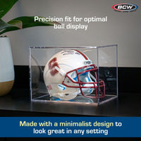 (CASE of 8) BCW Mini Helmet Showcase - UV