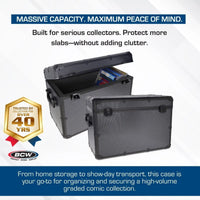 (30Ct) BCW Large Graded Lock Case - For Graded Comics - Latching Hard Case