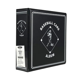 BCW 3 Inch Black Baseball Card D-Ring Album binder