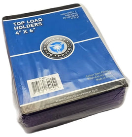 CSP 4x6 Toploaders 4" x 6" Topload Rigid Card Holders Photo, Postcard