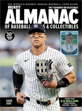 New 2025 Beckett BASEBALL ALMANAC of Baseball Cards #30 with AARON JUDGE