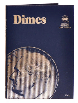 Whitman Plain Dime Coin Folder #9043 No Dates Blank Inside