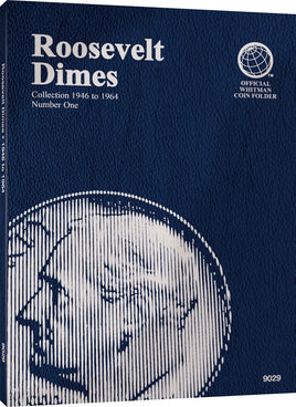 Whitman Coin Folder For Roosevelt Dimes 1946 - 1964 Mini Album No 1 Model 9029
