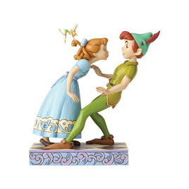 Jim Shore Disney Peter Pan An Unexpected Kiss Figurine NEW 4059725 Wendy Tinker