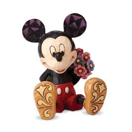 Jim Shore Disney Traditions Minis #4054284 MICKEY MOUSE w/ BOUQUET 2.75" NIB