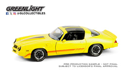 GREENLIGHT 13690 1:18 1980 CHEVROLET CAMARO Z/28 (BRIGHT YELLOW) T-TOPS