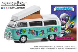 1:64 Garbage Pail Kids Series 5 - Crashed Craig - 1968 Volkswagen Type 2 Campmobile with Hurst Bumper - Unidentified Flying Object (UFO) Search Team Solid Pack - 54090-B