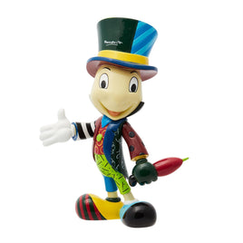Enesco Disney Britto Pinnochio Jiminy Cricket Posing with Umbrella Figurine