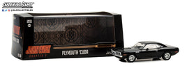 1971 PLYMOUTH BARRACUDA BLACK "JOHN WICK 4" 1/43 DIECAST BY GREENLIGHT 86641