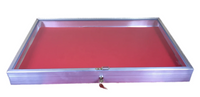 Aluminum Display Case 34 x 22 x 3 1/4" Side Opening