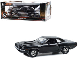 PLYMOUTH BARRACUDA BLACK "JOHN WICK: CHAPTER 4" 1:18 DIECAST BY HIGHWAY 61 18045