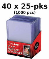 CASE of 1000 Ultra Pro Clear Regular 35pt 3x4 Toploader Trading Card Top Loaders