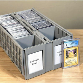 BCW Graded Card Bin - 2 Row - Gray