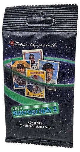 2024 Historic Autographs Retrograph 3 - Factory Sealed Box of 24 Packs