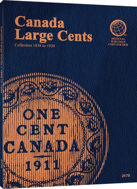 Whitman Blue Coin Folder 2478 Canada Large Cents 1858-1920 Album / Book