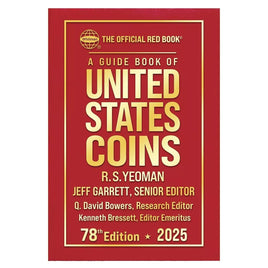 New 2025 Official Red Book Guide For US Coins Price List Hardcover 78th Whitman