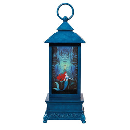 Disney Showcase Little Mermaid Glitter Lantern, Multicolor, 11in H x 4.3in W
