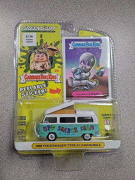 1968 VW Type 2 Campmobile Crash Craig Garbage Pail Kids Greenlight Volkswagen