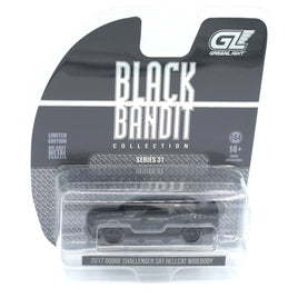 Greenlight 2017 Dodge Challenger SRT Hellcat 1:64 Diecast Black Bandit Series 31