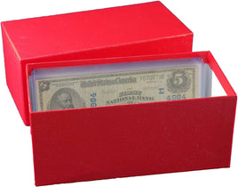 Paper Money Box Banknotes Collection Large Size Currency