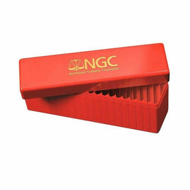 NGC Official Red Plastic Slab Coin Box Hold 20 Certified Graded