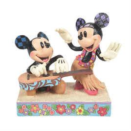 Jim Shore Disney Traditions Mickey and Minnie Hawaii Figurine 6016330
