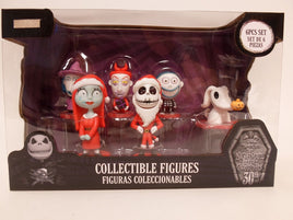 NIGHTMARE BEFORE CHRISTMAS 30TH ANNIVERSARY 6 PIECE COLLECTABLE FIGURES