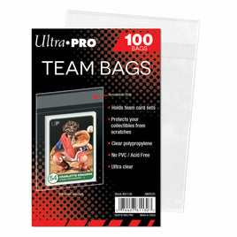 Ultra Pro TEAM Bags 1 Pack of 100 Resealable Team Bags