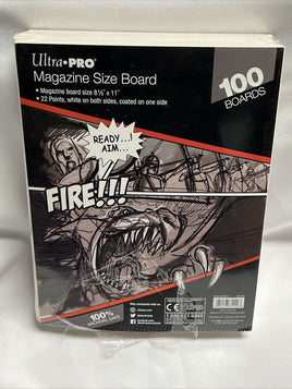Ultra PRO Magazine Size Comic Backing Boards 100 Rigid 24pt