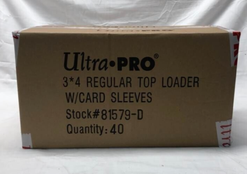 Case of Ultra Pro 3x4 standard toploaders with sleeves 25ct (1000 tota ...