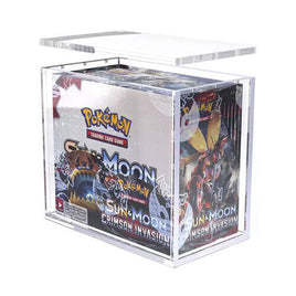 UV Pro-Safe Acrylic Display Hard Case Ultra Pokemon Booster Box Magnetic Lid