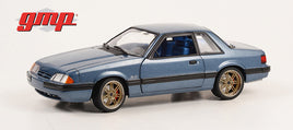 1989 FORD MUSTANG LX DETROIT SPEED 5.0 FOX BODY SHADOW BLUE 1:18 SCALE GMP 18977
