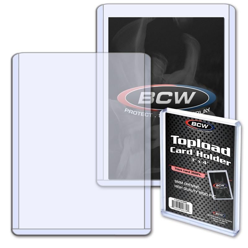 BCW: Thick Card Topload Holder - 360 PT BCW: Thick Card Topload Holder - 360 PT