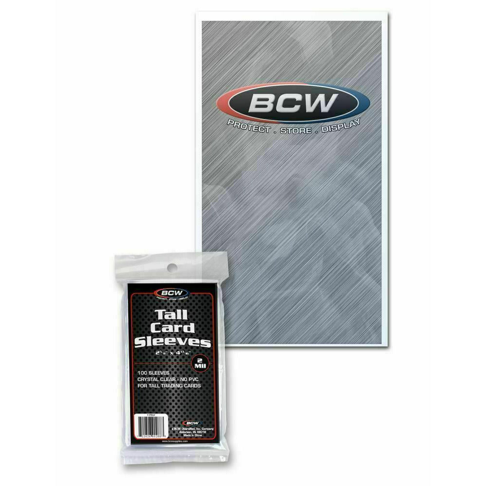 BCW Tall Trading Card Sleeves BCW Tall Trading Card Sleeves