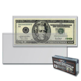 BCW Deluxe Currency Holder - Regular Bill