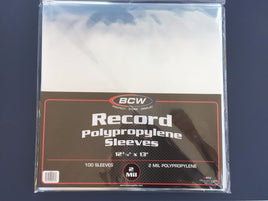 BCW 33 RPM 12 Inch Record Sleeves