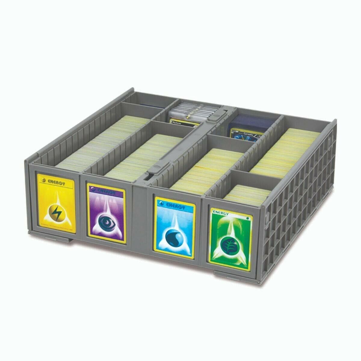 Collectible Card Bin - 3200 ct Hinge Lid Gray| Hill City Collectibles