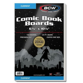 BCW Current Comic Backing Boards (100ct Packaged)