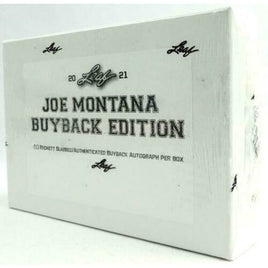 2021 Leaf Joe Montana Buyback Edition Box