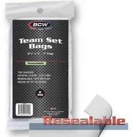 BCW Resealable Team Set Bags