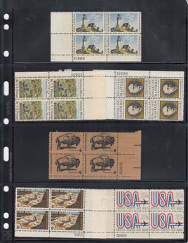 Lighthouse Vario Pages 4S 4 Rows Stamps Sheets Black